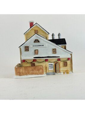 Lemax 1993 Dickensvale J&G Hardware Lighted House Ceramic Holiday Decor
